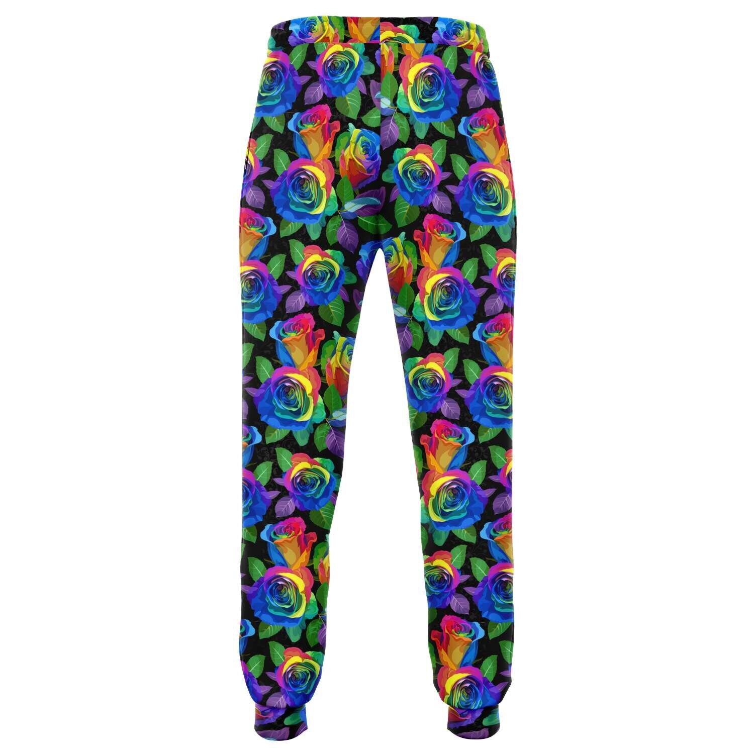 Rainbow Rose Joggers Ready to Ship