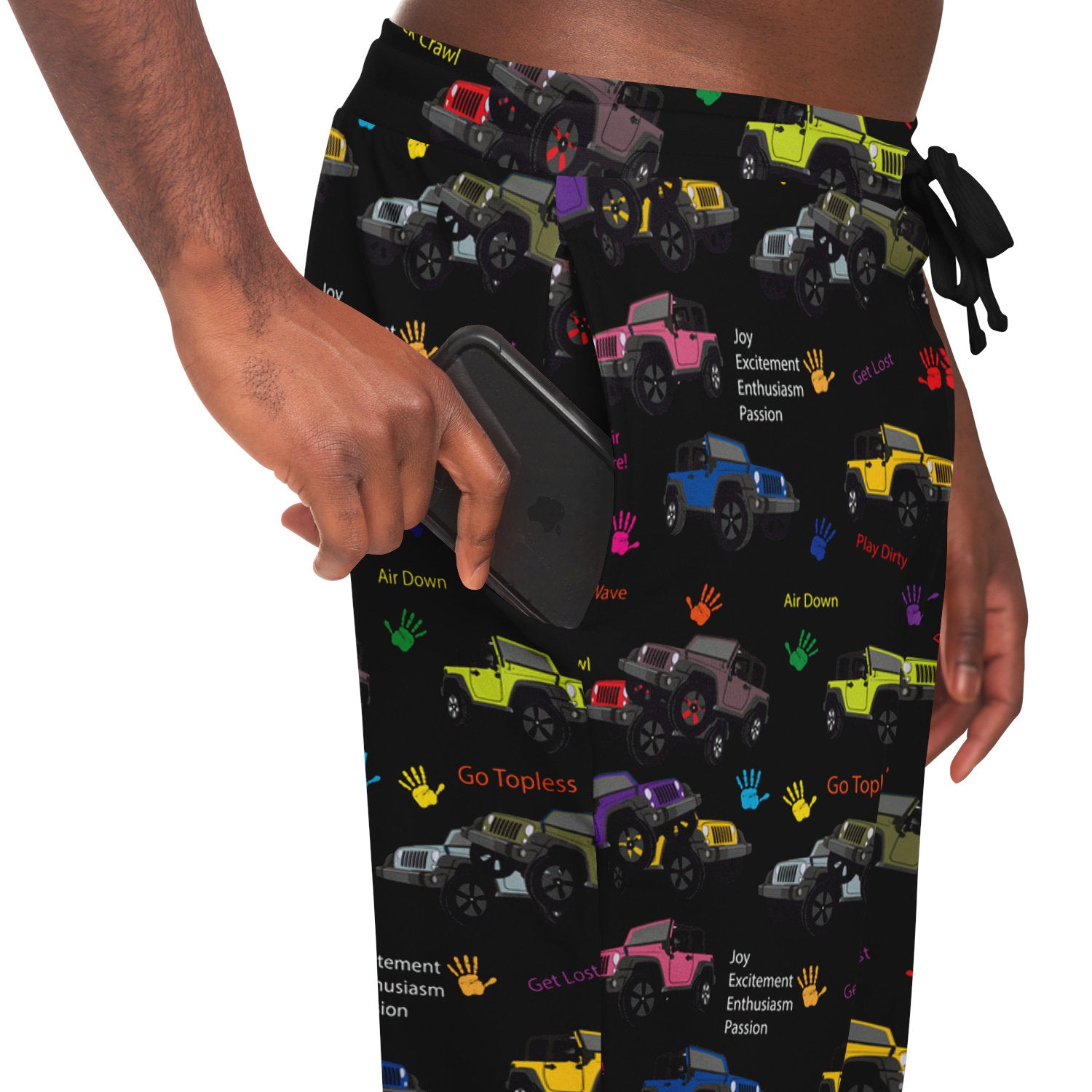 Jeeper Joggers 4x4 Vehicles Jeeper - Jeeper Wave - Jeeper Life - Jeeper Pants - Stacked Jeeper Print -