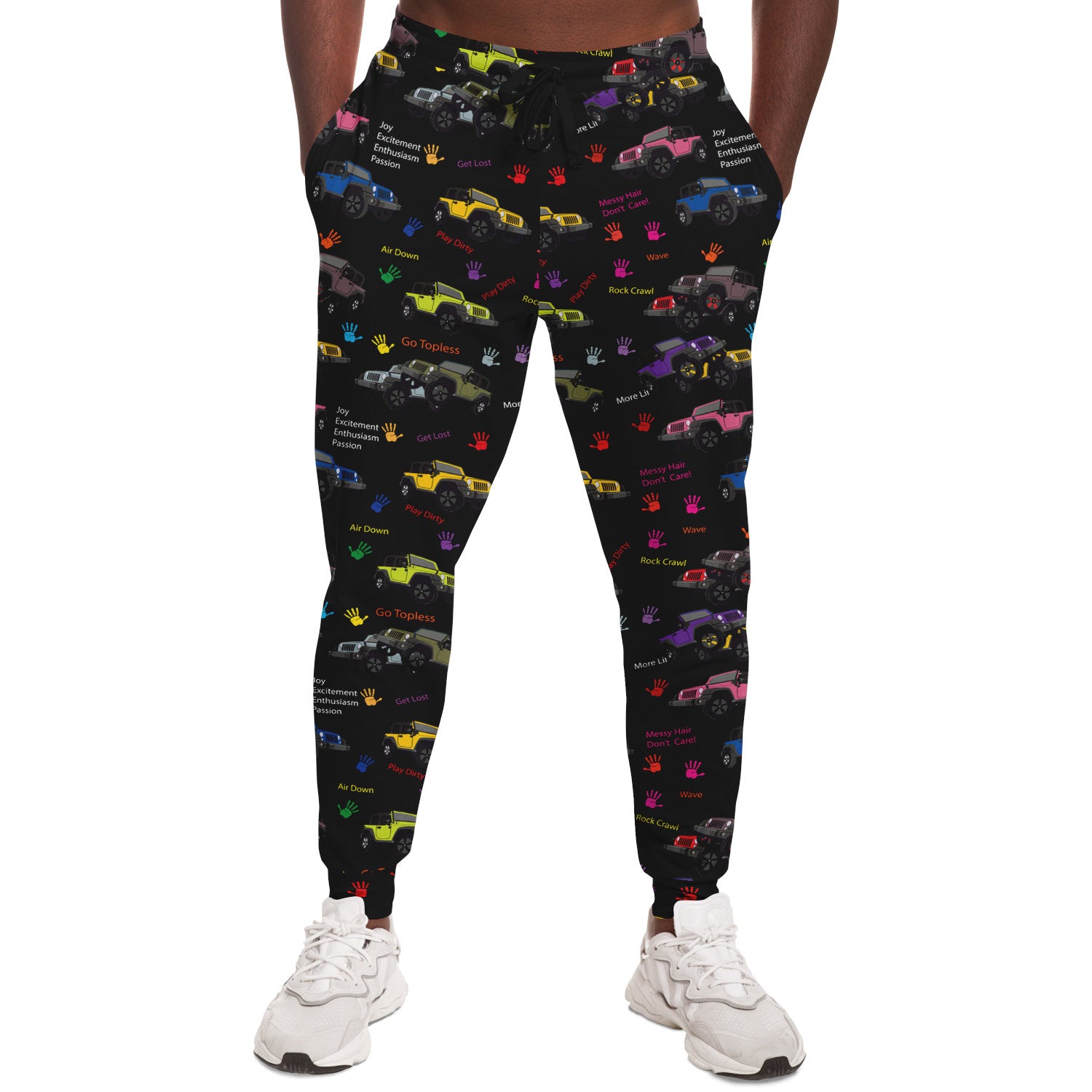 Jeeper Joggers 4x4 Vehicles Jeeper - Jeeper Wave - Jeeper Life - Jeeper Pants - Stacked Jeeper Print -