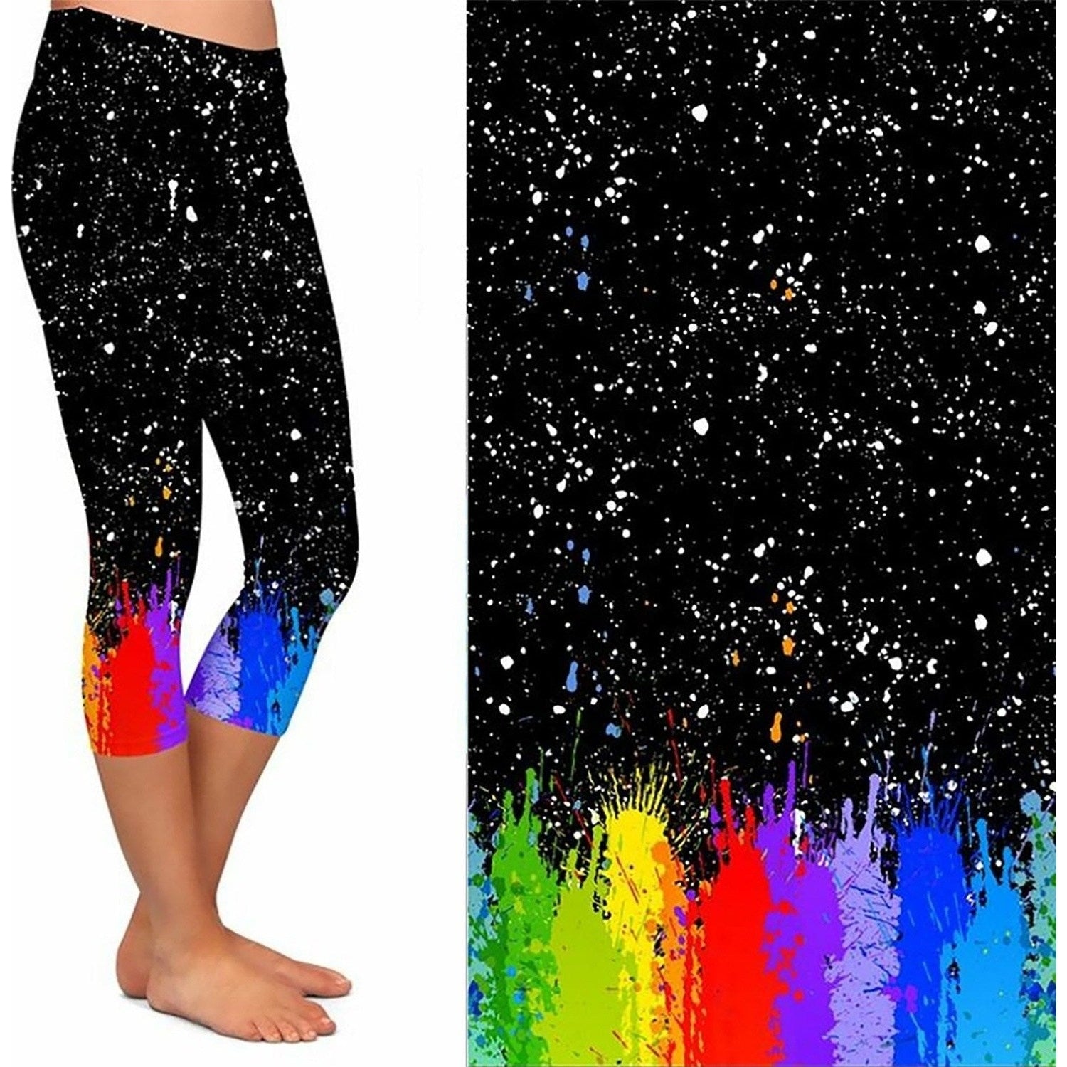 Color Splash Leggings with Pockets Ready to Ship