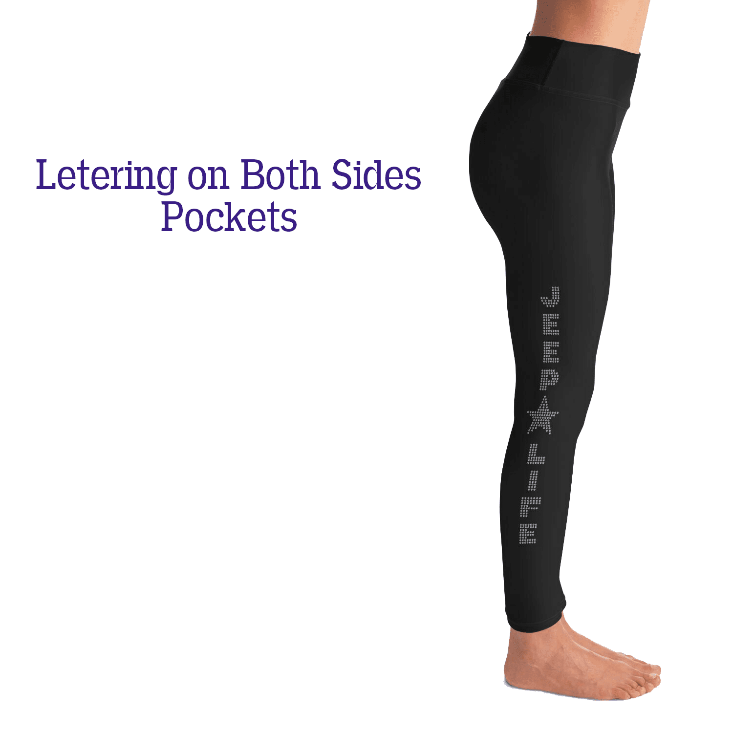 Rhinestone Jeeper Jeep Life Black and White and Pockets D4