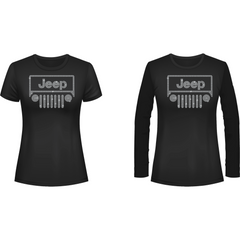 Jeeper Front Rhinestone Tee Short or Long Sleeve