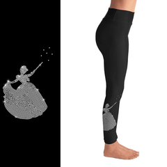 Princess Rhinestone Leggings with Pockets