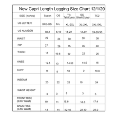 Crimson Crab Leggings in Capri and Full Length with Pockets