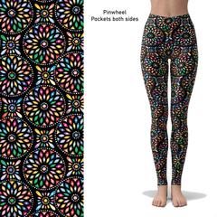 Pinwheel Full Length Leggings with Pockets