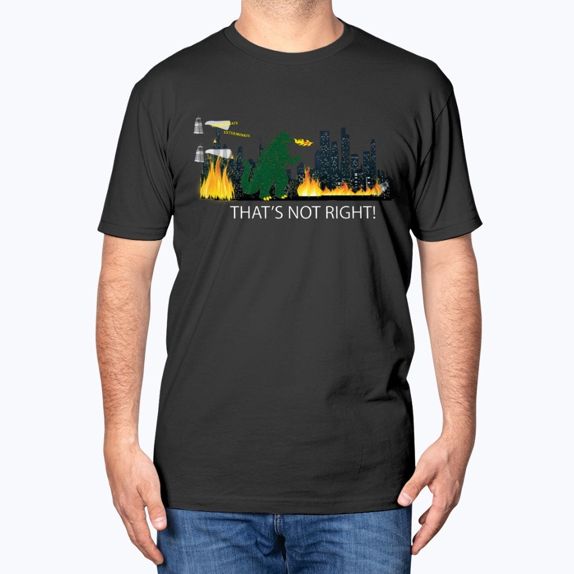 Exterminate Whoazilla Unisex T-Shirt White Lettering