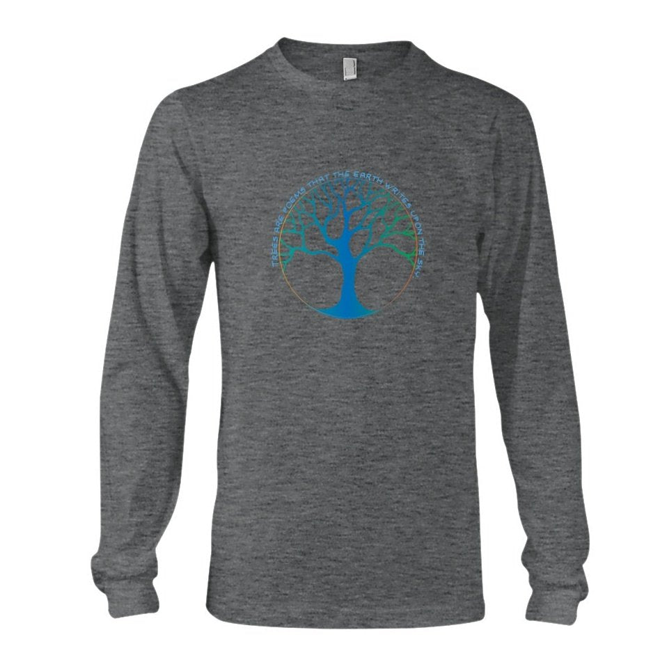 Sky Tree Graphic Tee Gray or Black, Short or Long Sleeve