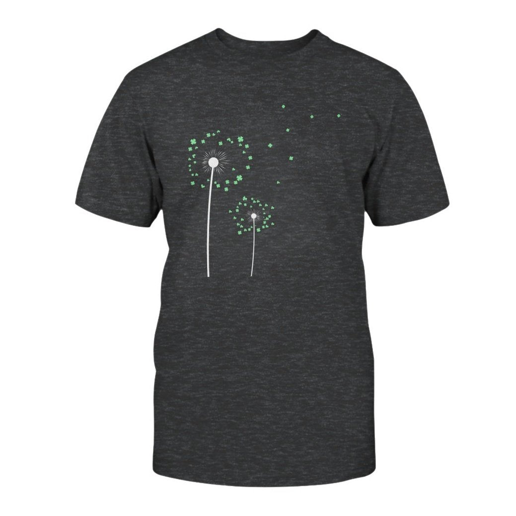 Lucky Flower Graphic Tee Gray or Black, Short or Long Sleeve