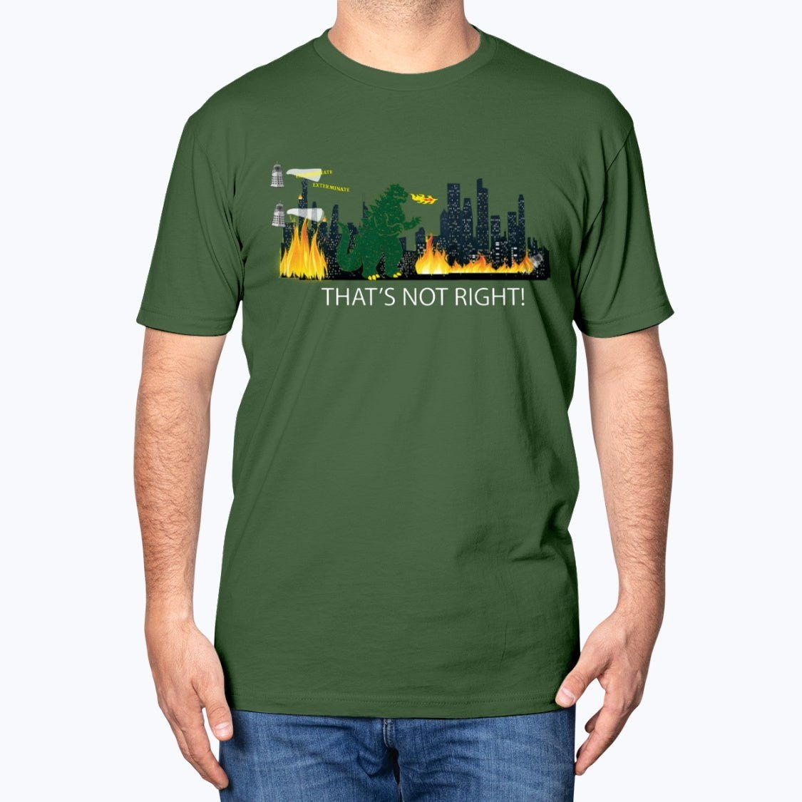 Exterminate Whoazilla Unisex T-Shirt White Lettering