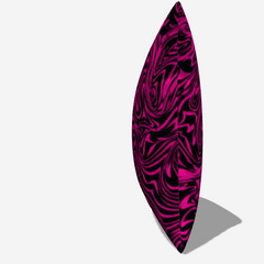 Hot Pink Zebra Polyester Pillow Cover - Made in USA