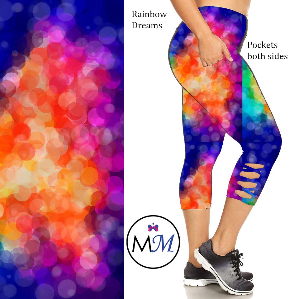 Rainbow Dreams Custom Chris Cross Capri