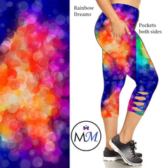 Rainbow Dreams Custom Chris Cross Capri