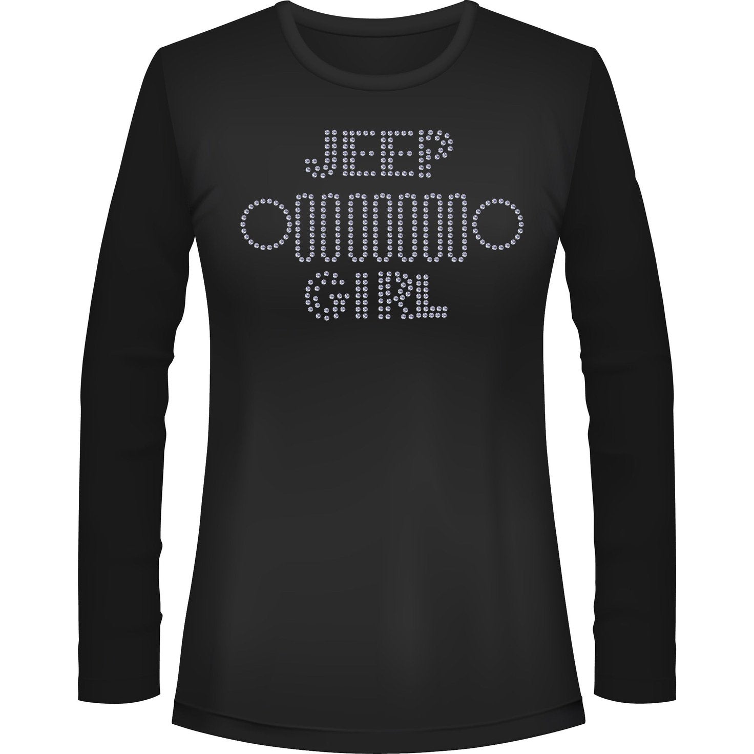 Jeeper Girl Grill Rhinestone Tee Short or Long Sleeve