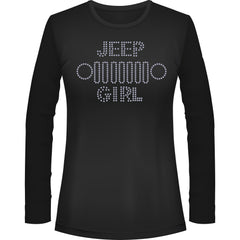Jeeper Girl Grill Rhinestone Tee Short or Long Sleeve