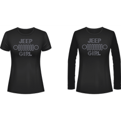 Jeeper Girl Grill Rhinestone Tee Short or Long Sleeve