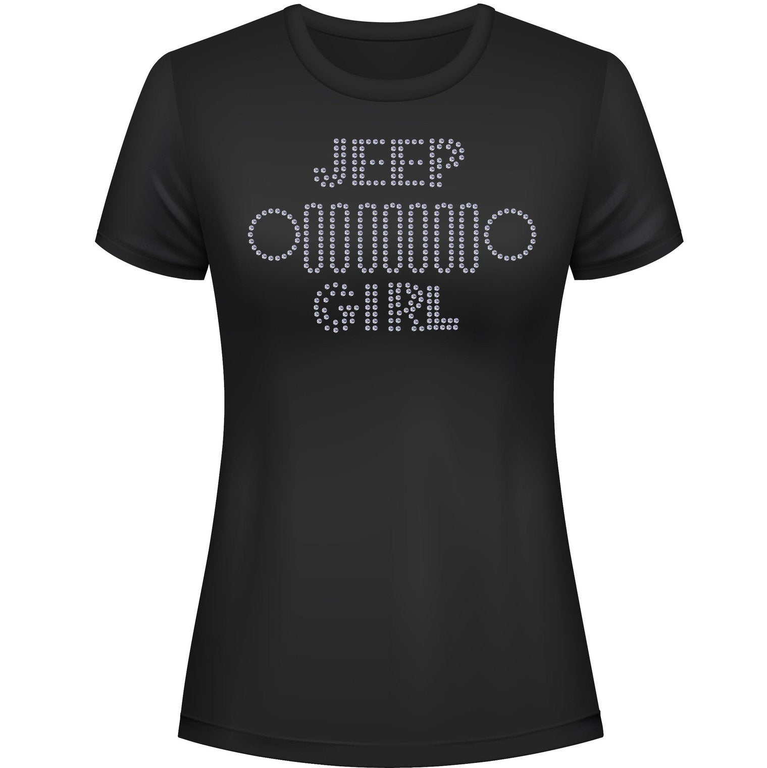 Jeeper Girl Grill Rhinestone Tee Short or Long Sleeve
