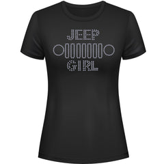 Jeeper Girl Grill Rhinestone Tee Short or Long Sleeve