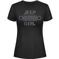 Jeeper Girl Grill Rhinestone Tee Short or Long Sleeve