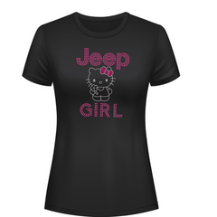 Hi Kitty Jeeper Rhinestone Tee Short or Long Sleeve