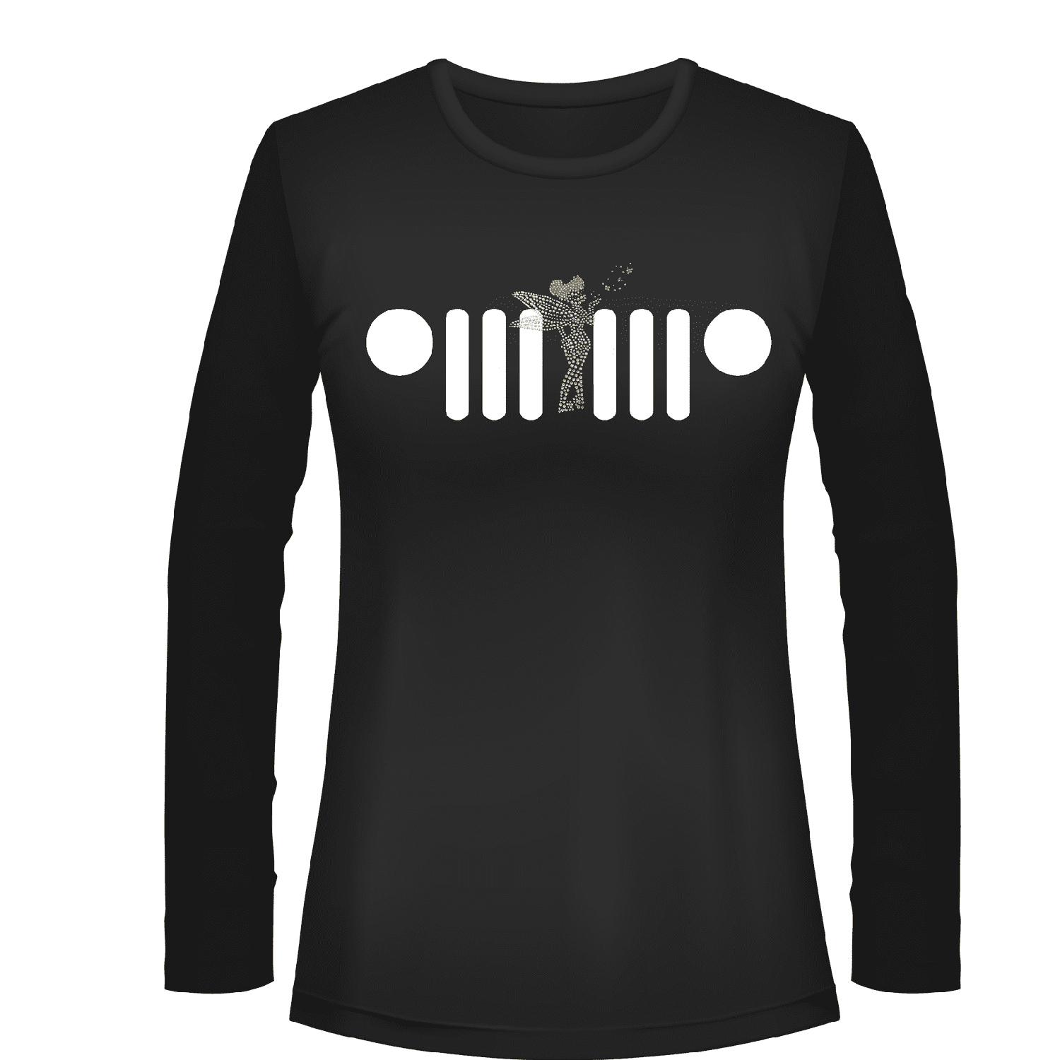 Jeeper Tink Rhinestone Tee Short or Long Sleeve