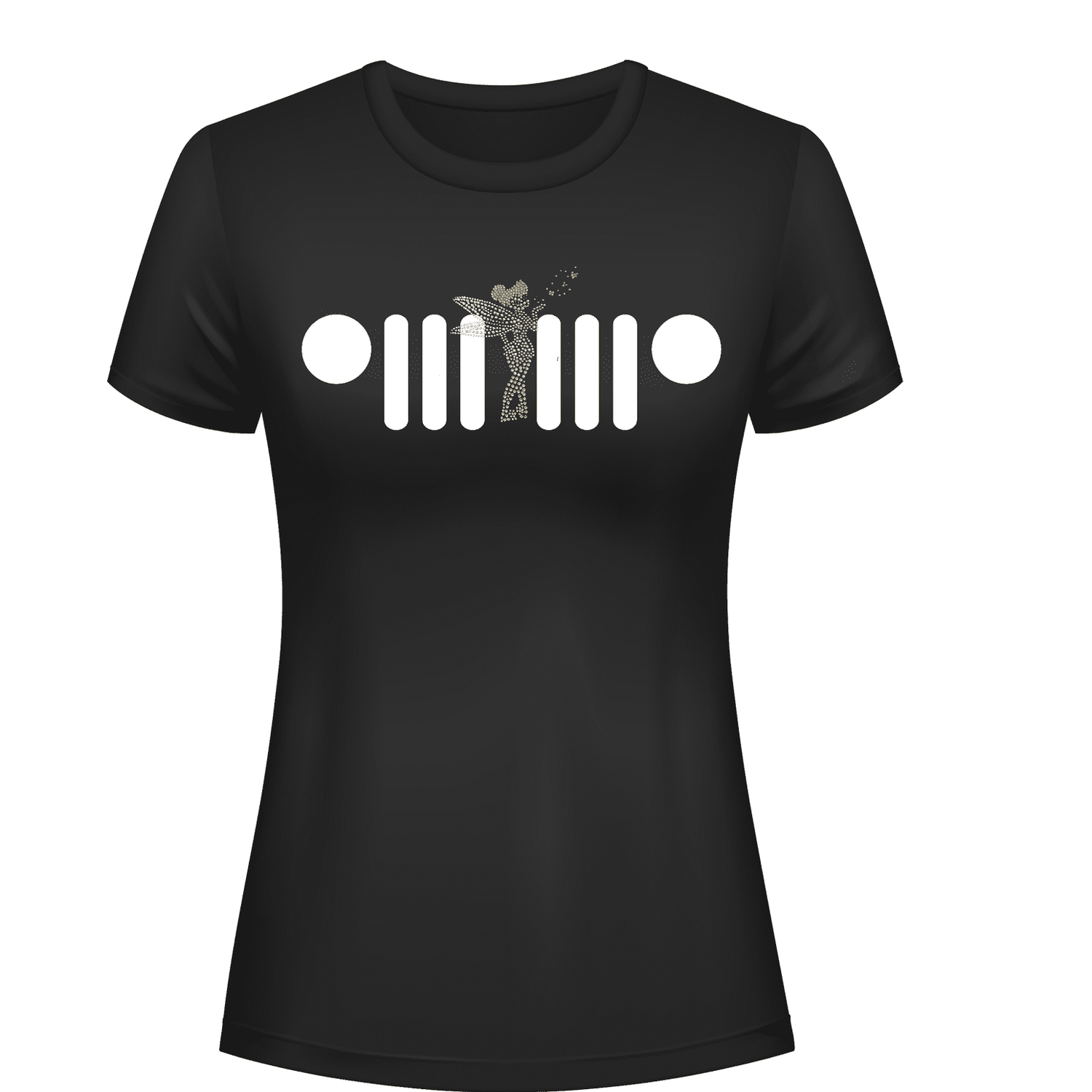 Jeeper Tink Rhinestone Tee Short or Long Sleeve