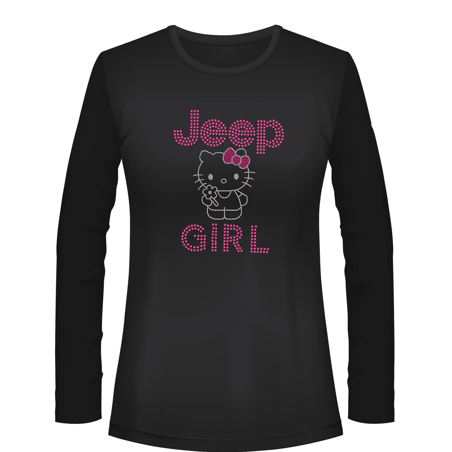 Hi Kitty Jeeper Rhinestone Tee Short or Long Sleeve