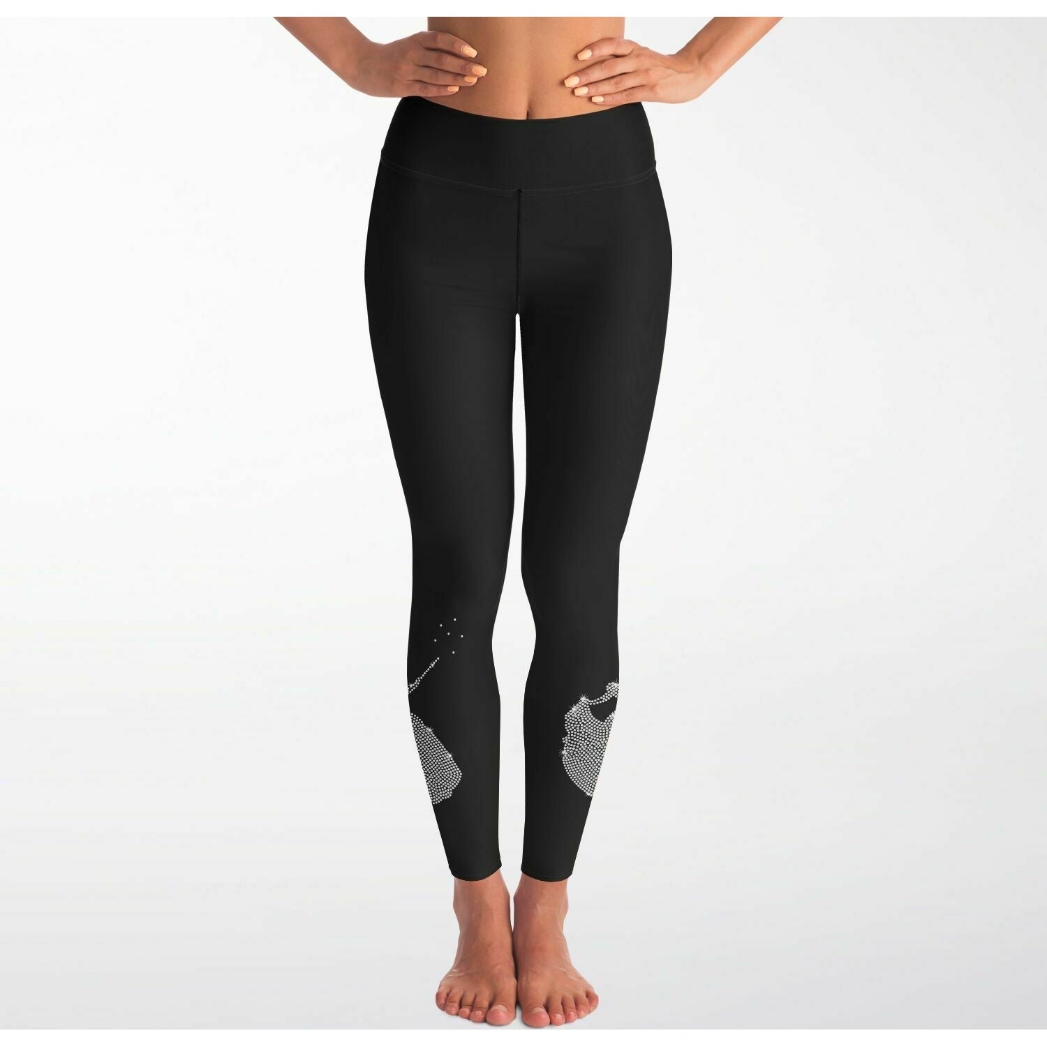 Princess Rhinestone Leggings with Pockets