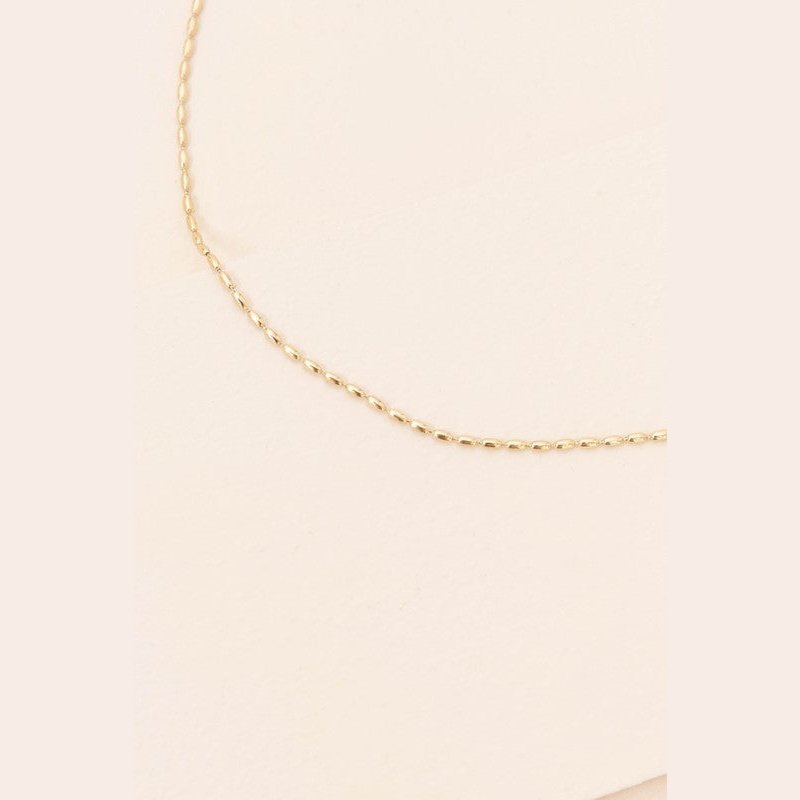 Bubble Chain Choker 14 K Gold Over Necklace