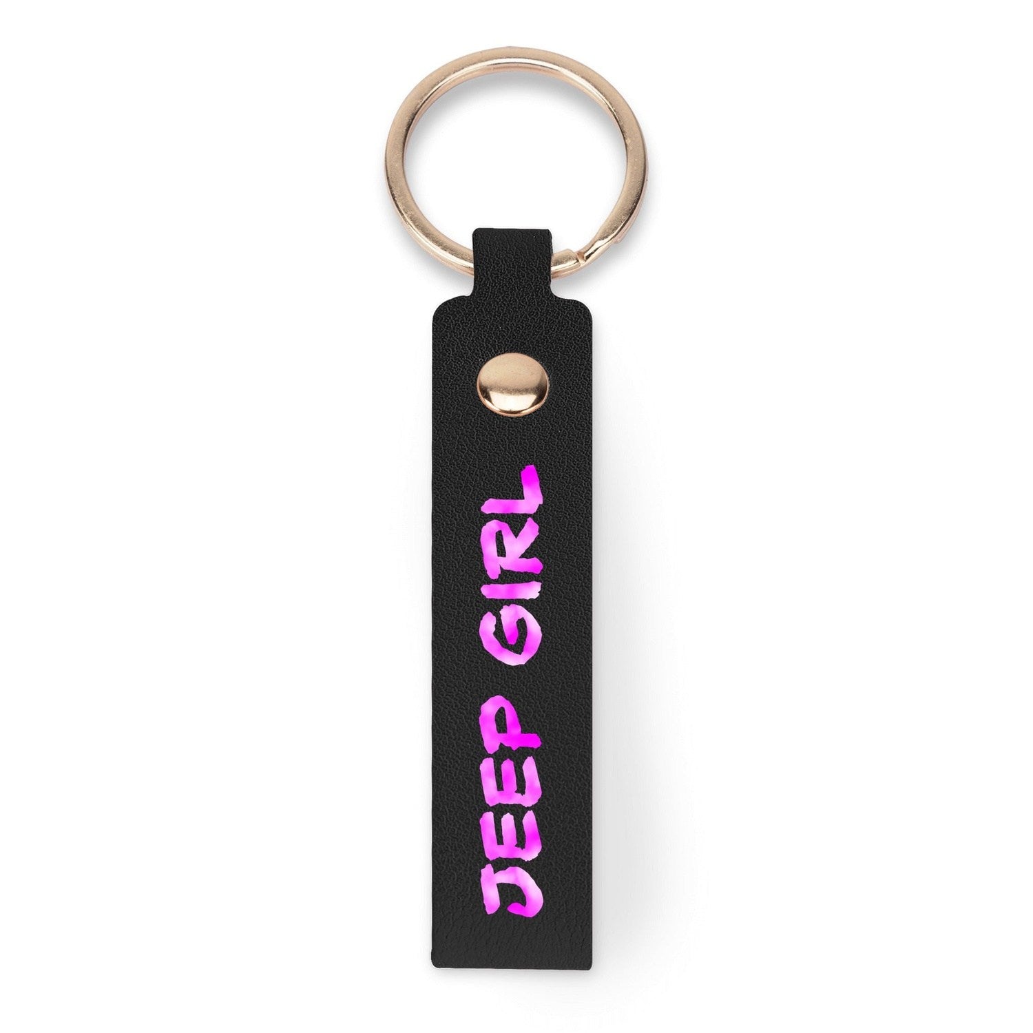Jeeper Girl Handcraft Leather Loop Keychain