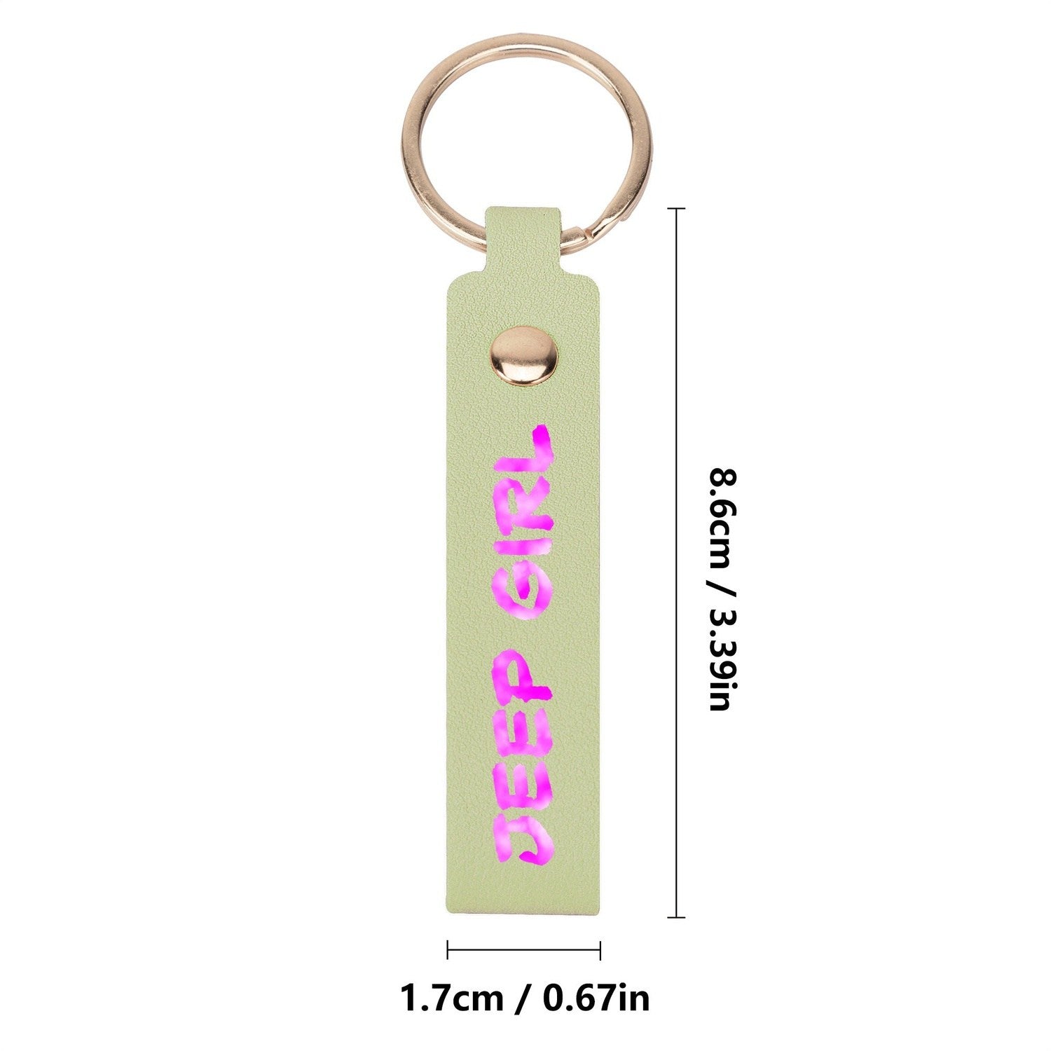 Jeeper Girl Handcraft Leather Loop Keychain