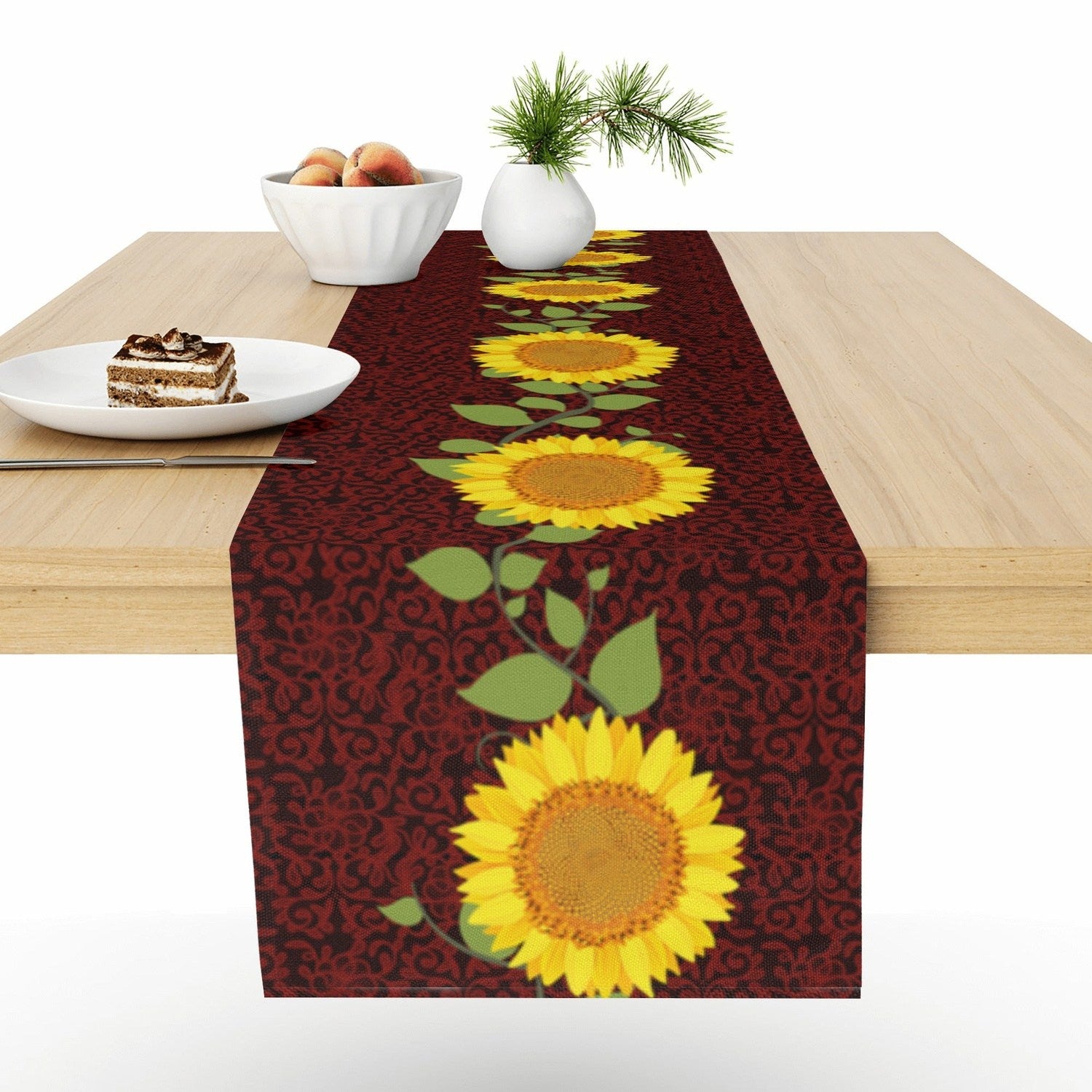 Fall Flowers Custom Designed Table Runner
