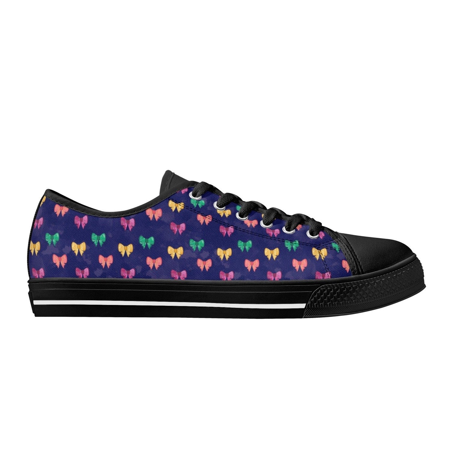 Bows Womens Low Top Canvas Shoes