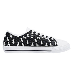 Puppy Love Womens Low Top Canvas Shoes