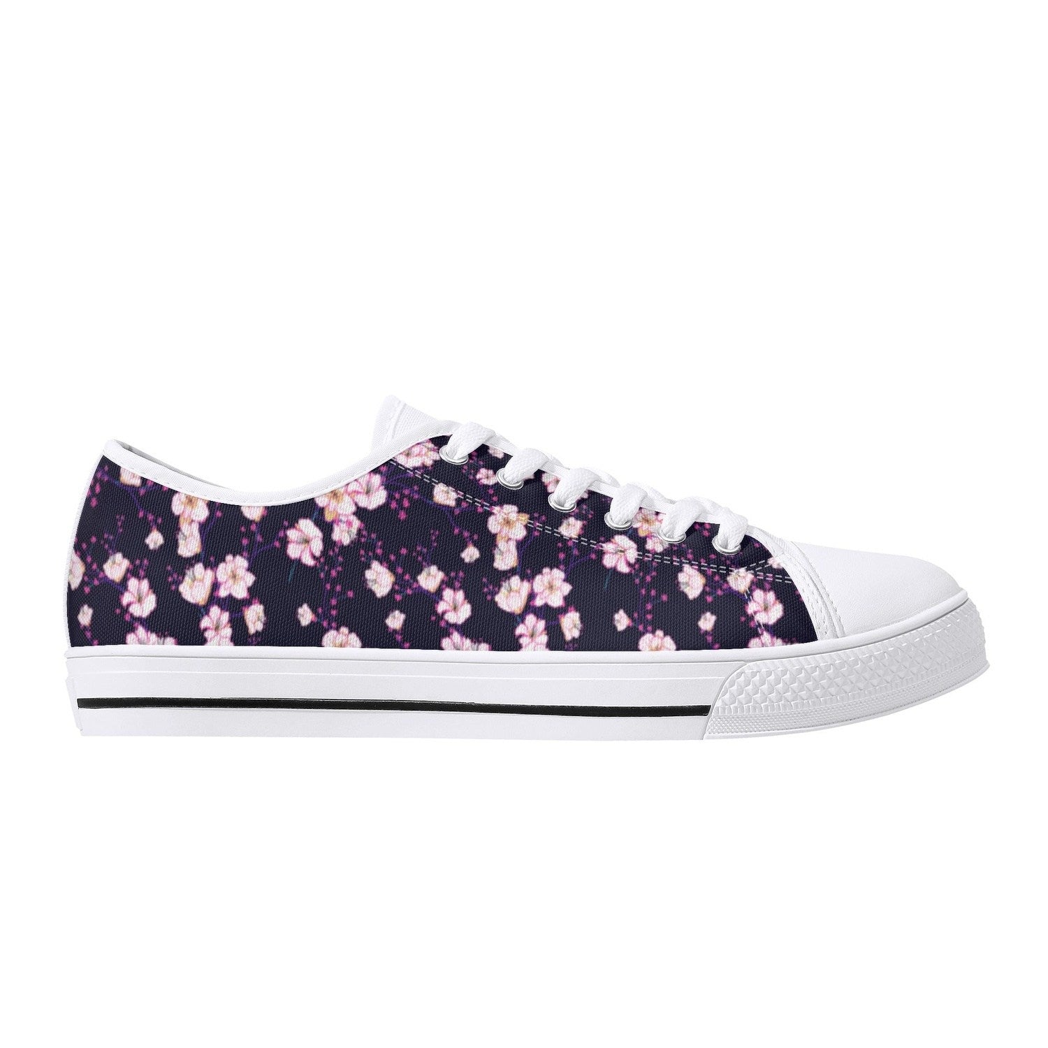Cherry BlossomWomens Low Top Canvas Shoes