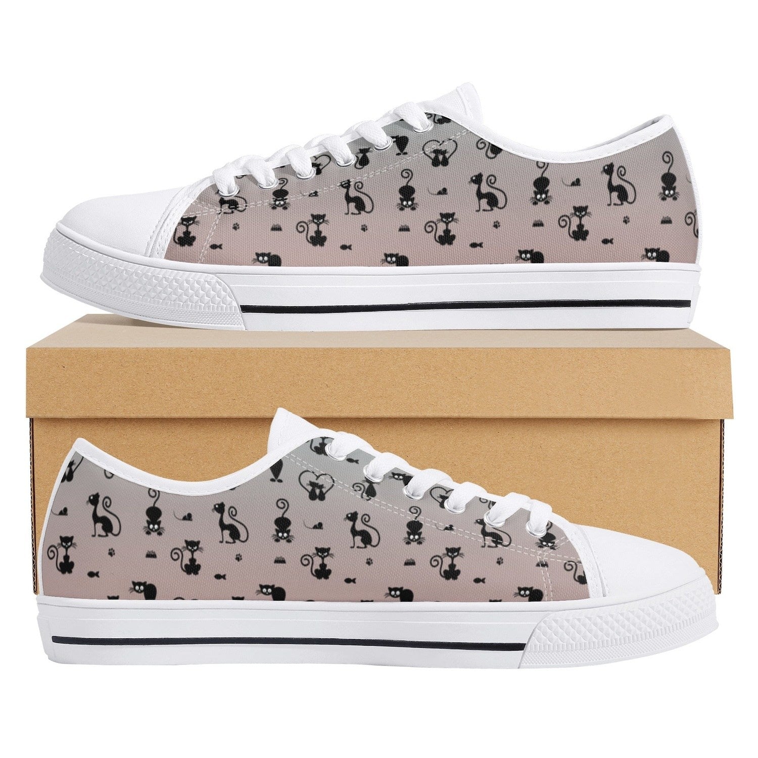 Caramel Kit Cat Lightweight Low Top Canvas Shoes