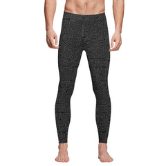 Circuit Board Mens Sports Leggings & Running Tights