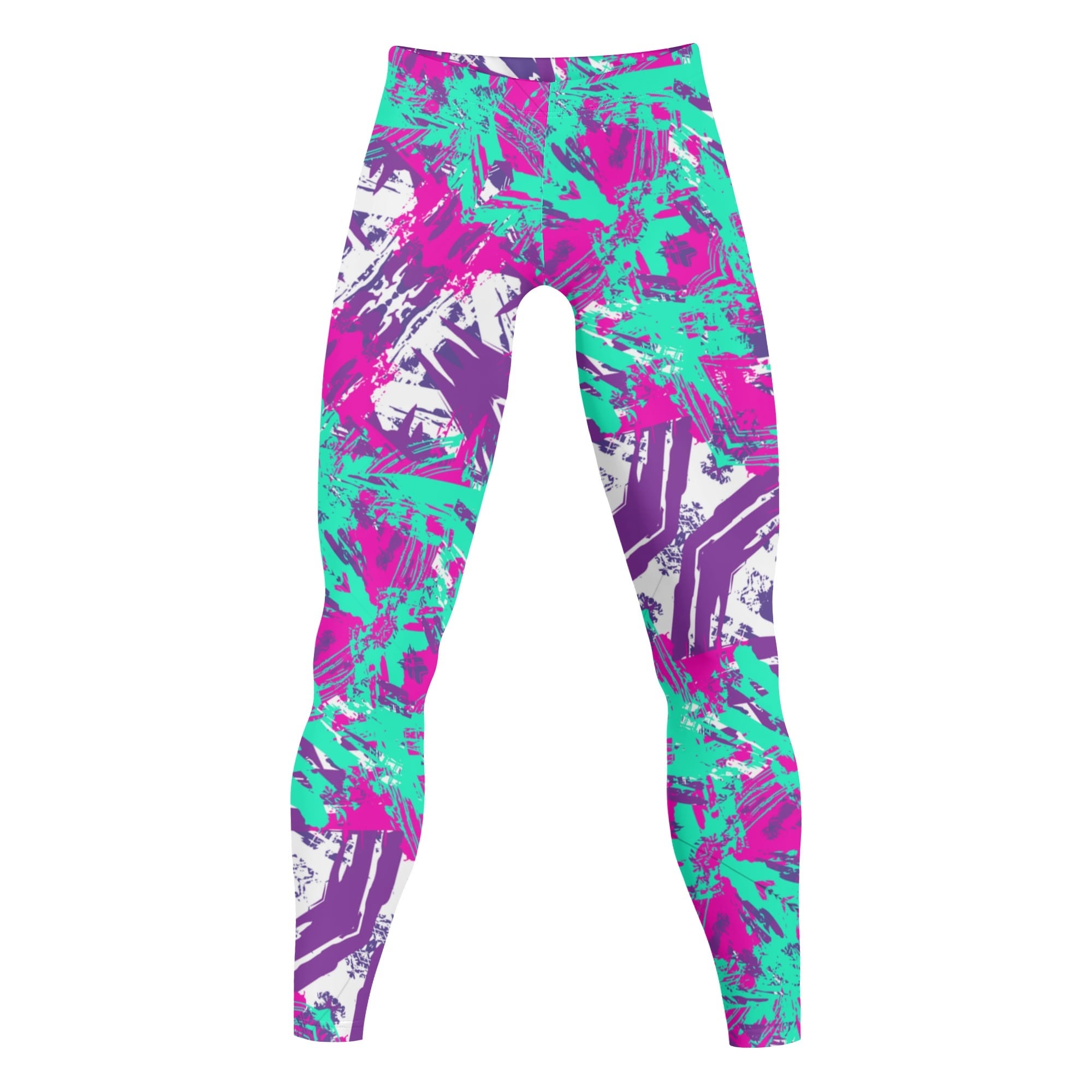 Paint Swish Mens Sports Leggings & Running Tights