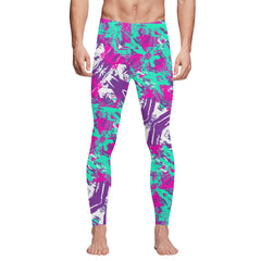 Paint Swish Mens Sports Leggings & Running Tights