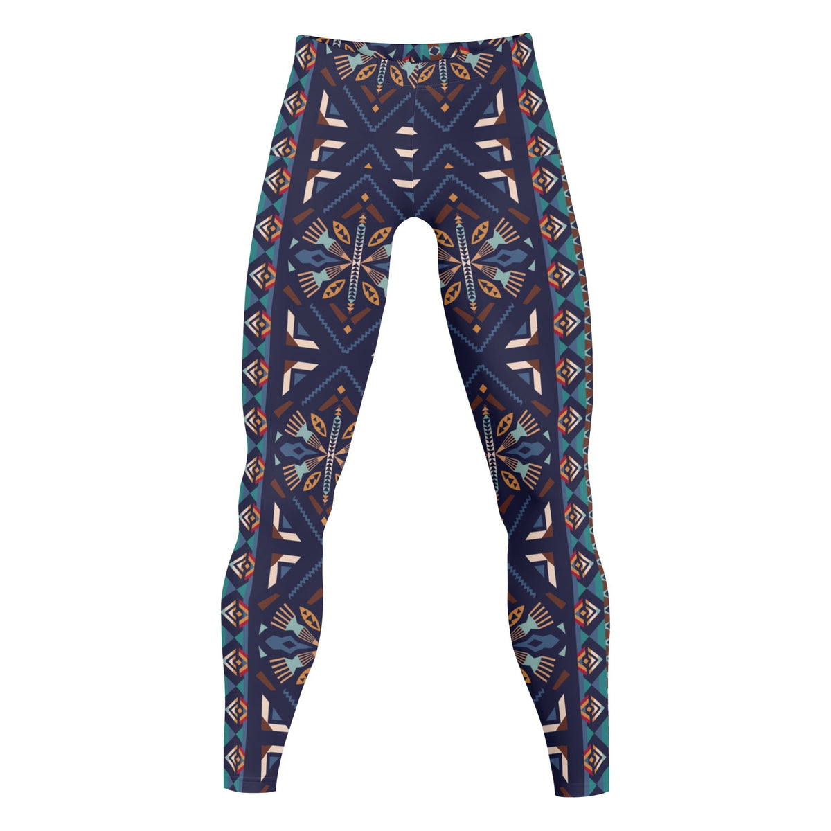 Abstract Tribal Mens Sports Leggings & Running Tights