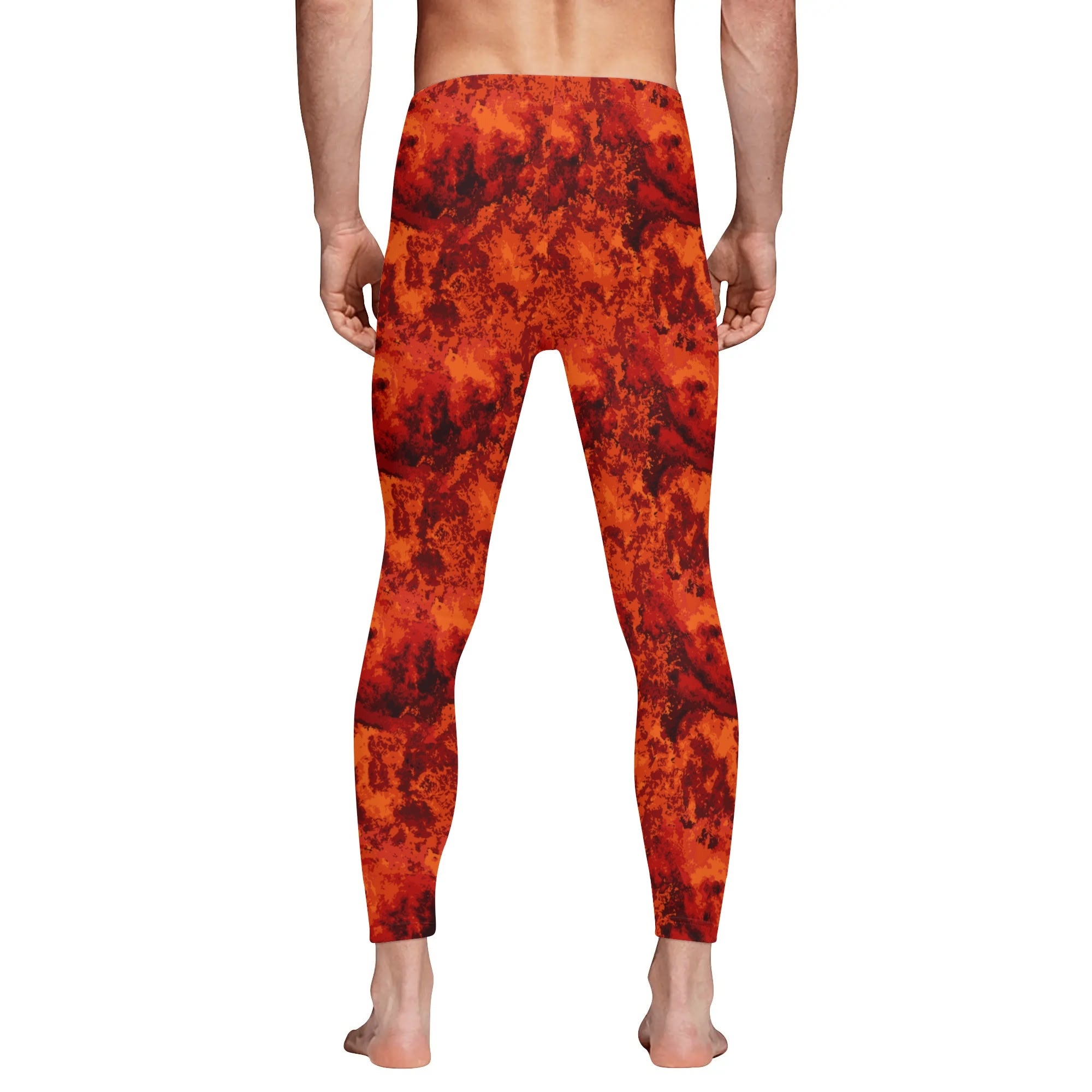 Flames Men's Sports Leggings & Running Tights