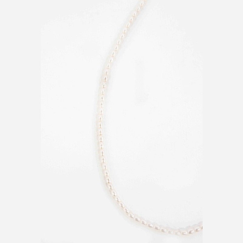 14K Gold over Stainless Steel Faux Pearl Strand Necklace