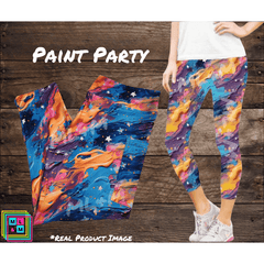 Paint Party Capri Length w/ Pockets