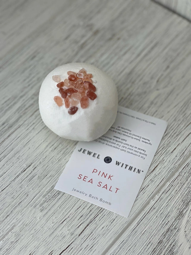 Pink Sea Salt Jewelry Bath Bomb