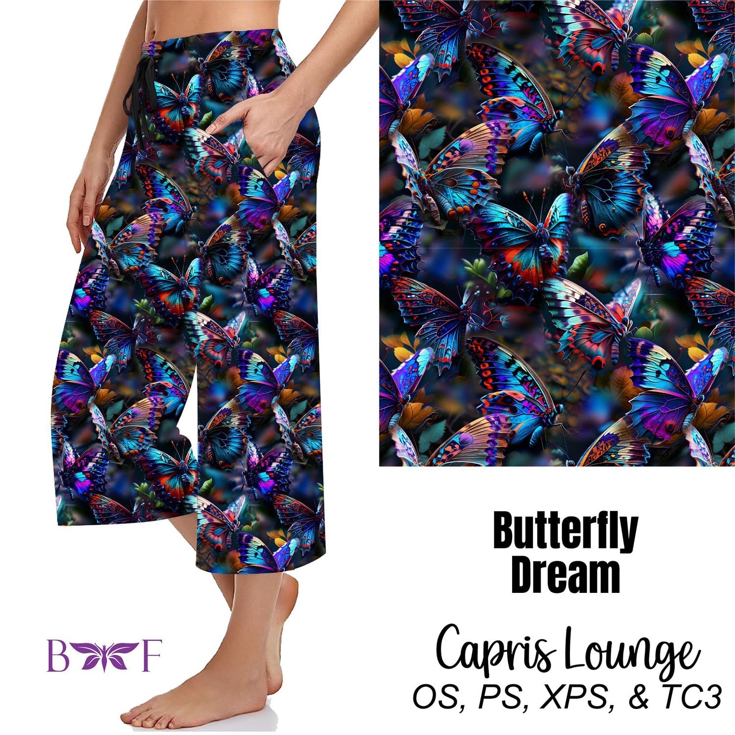 Butterfly Dream Leggings & Capris with Pockets