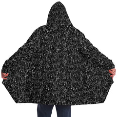 Black Cats Microfleece Cloak - White or Black Lining