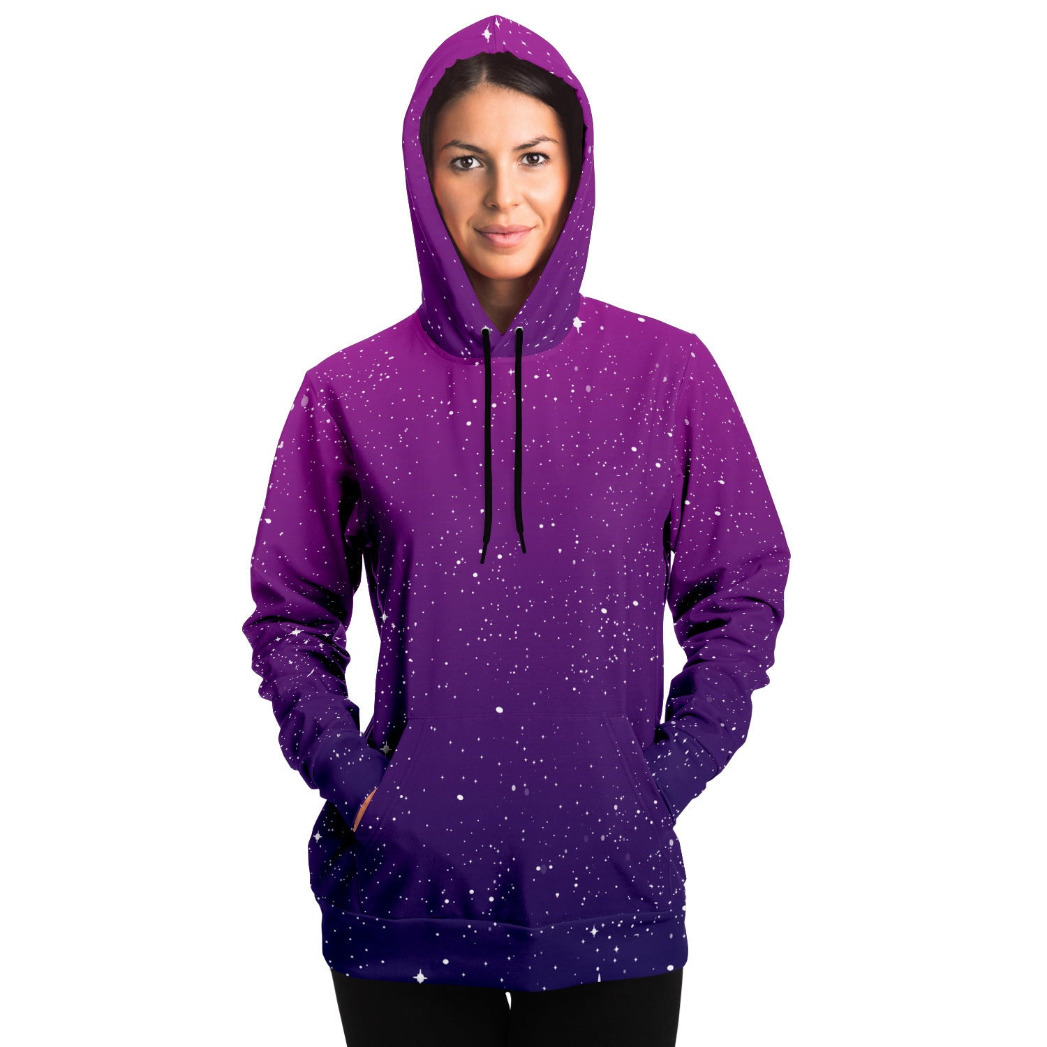 Ombre Pink Purple Unisex Pullover Hoodie - Made in the USA