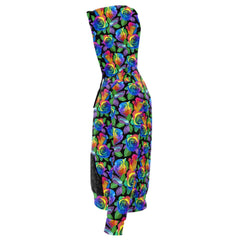 Rainbow Rose Hoodie Fleece or Legging Material