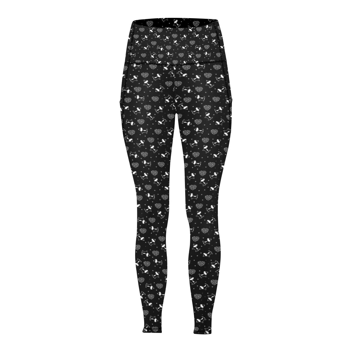 All Over Print Leggings with Pockets L56