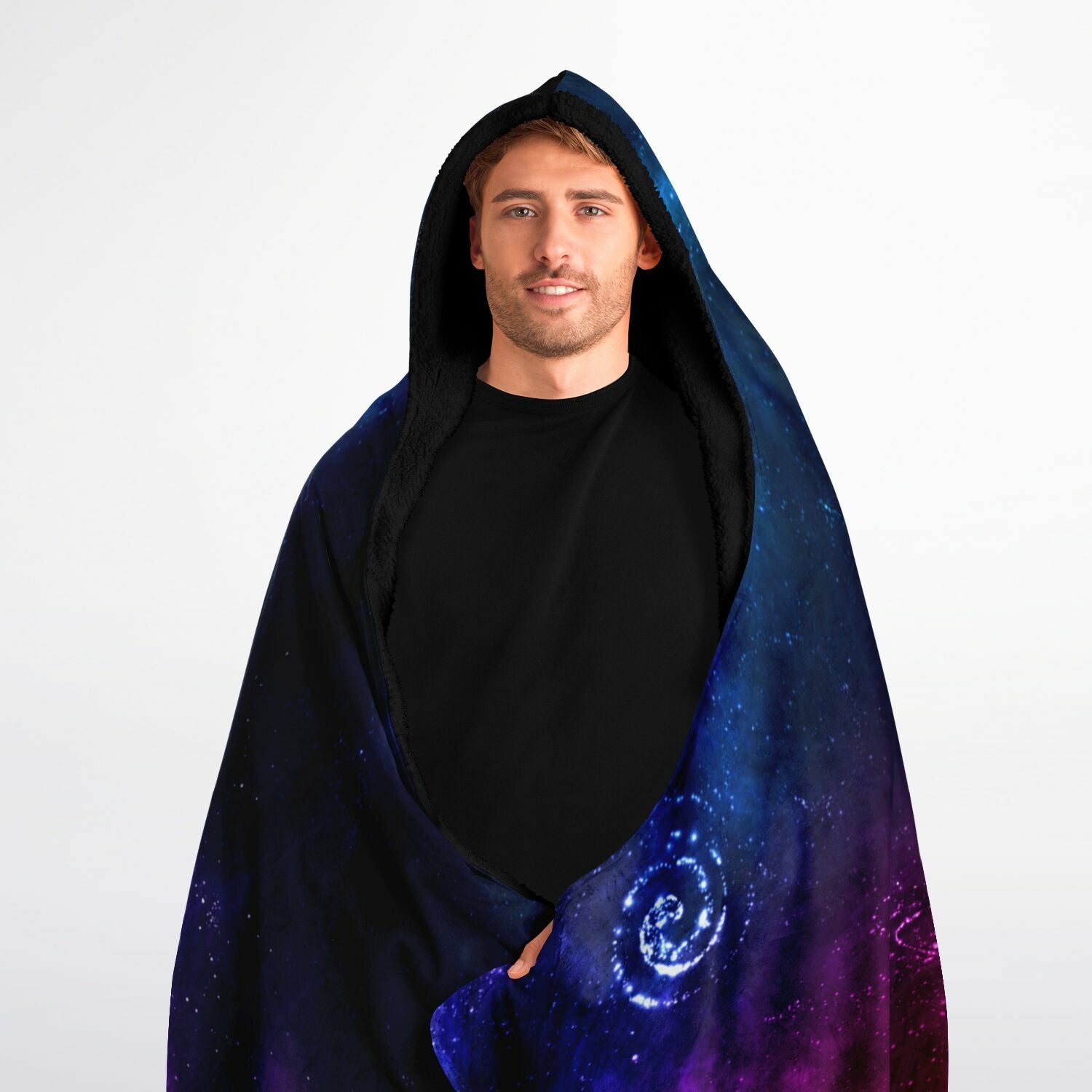 Cosmic Galaxy Hooded Blanket Micro Fleece - Adult or Youth