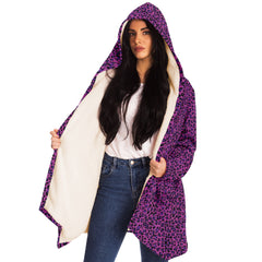 Pink Leopard Microfleece Cloak - Custom Sewn